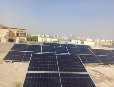 Residential rooftop solar installation for Dr Saira